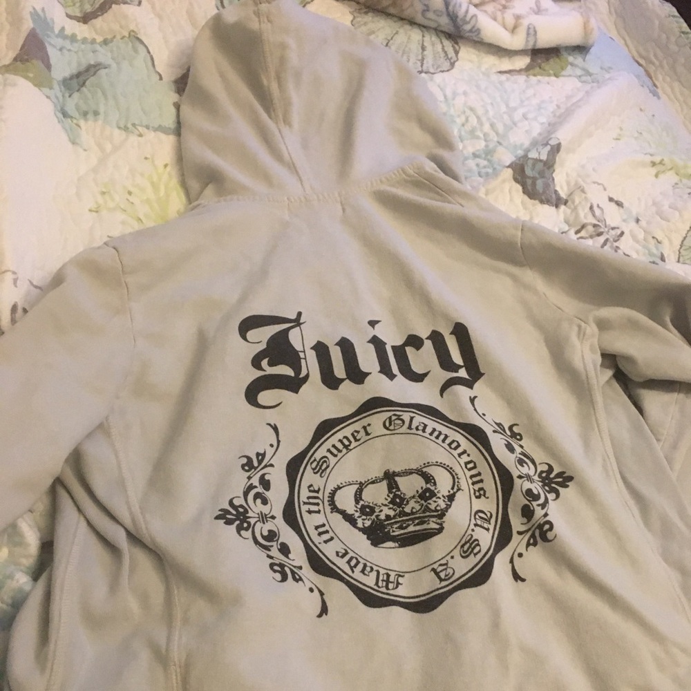 Juicy couture blue zip up Worn once